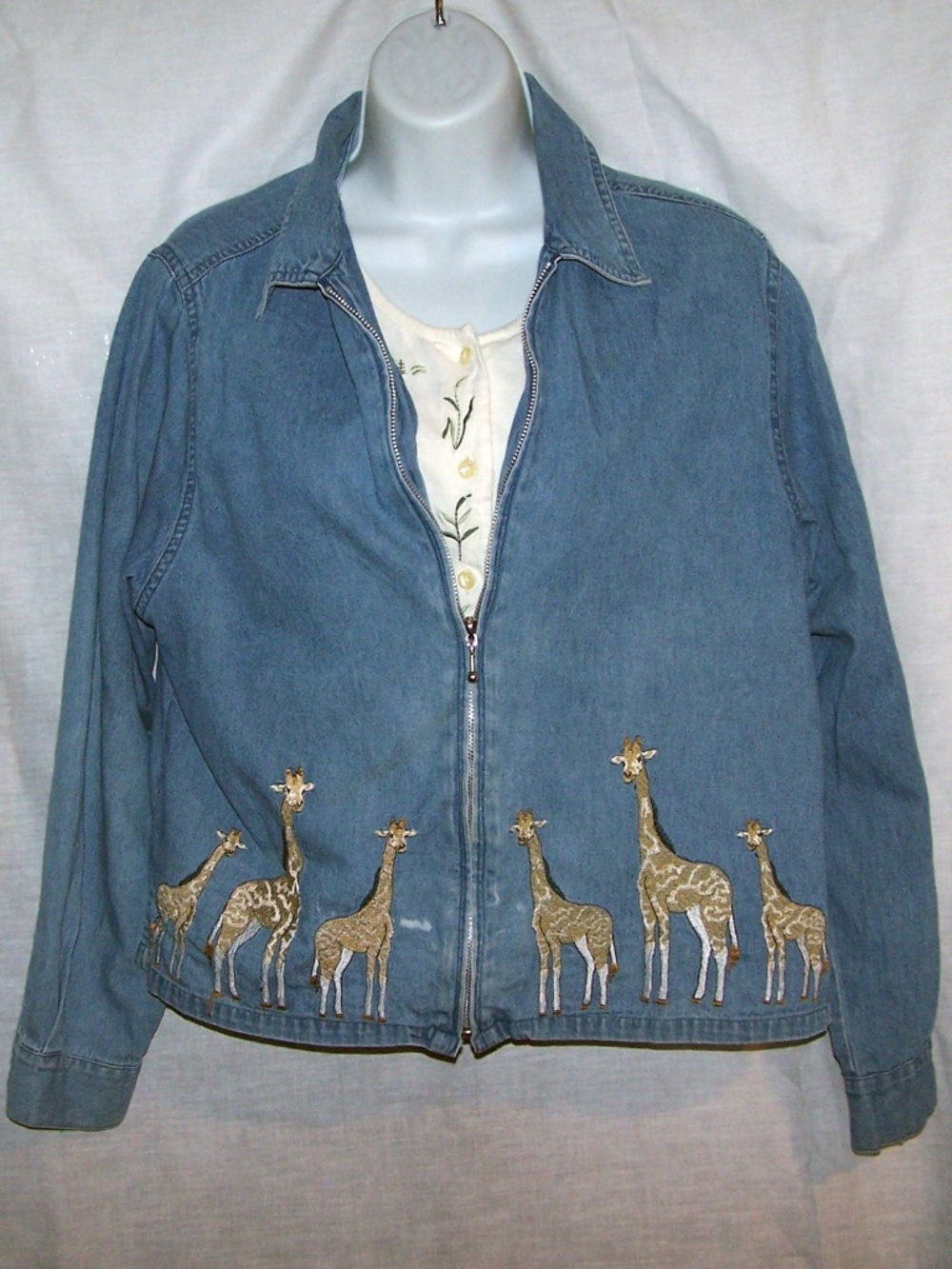 VTG  Tantrum Blues Denim Jacket size PL